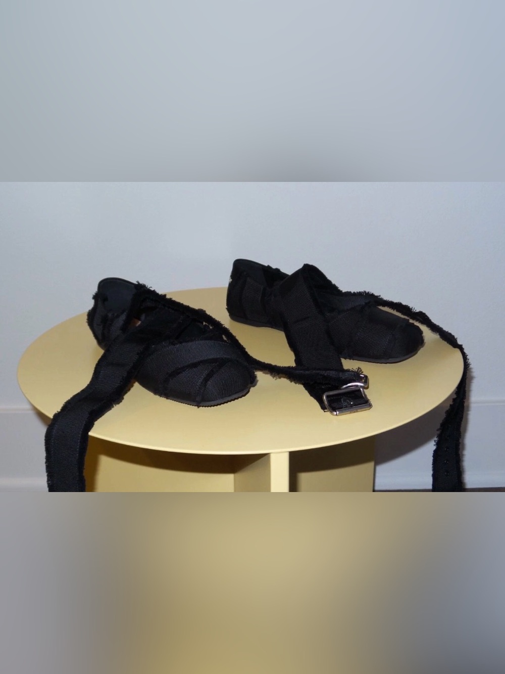 CHRISTIAN DIOR DIOR SONGE BLACK BALLET FLATS